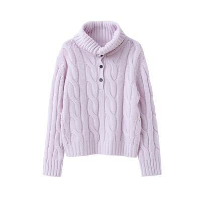 popchrio重磅加厚麻花针织衫