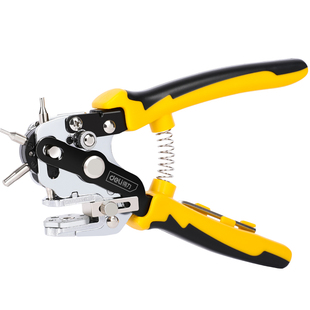 得力打孔器家用包包男士皮带圆环孔椭圆孔扁孔打眼工具手表打洞器