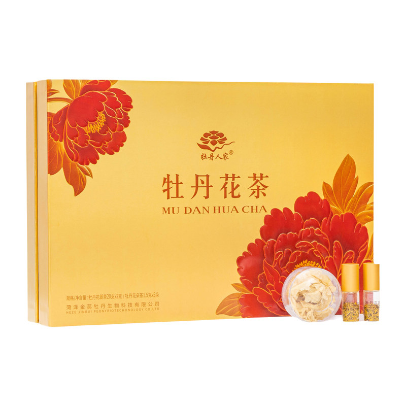 牡丹人家牡丹茶花蕊花朵组合茶
