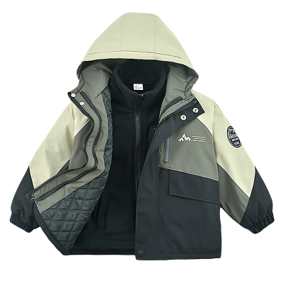 雅鹿男童棉服冬季夹棉保暖外套厚