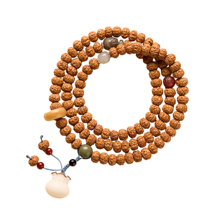 庆祥泰纯天然印尼金刚菩提108颗手串官方旗舰店女士男款包浆手链