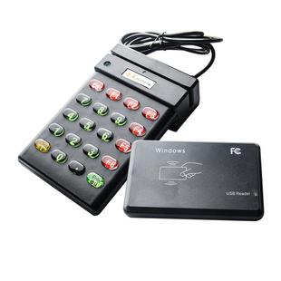 磁条卡会员卡刷卡机阅读器密码键盘通用读卡机积分储值消费磁卡美团客如云二维火银豹ID卡IC卡USB直读感应器