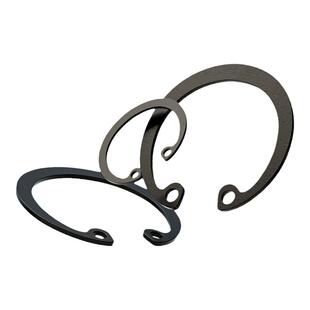 铁黑孔用卡簧内卡卡簧垫片C型挡圈孔卡孔用弹性挡圈65锰Φ8-Φ150