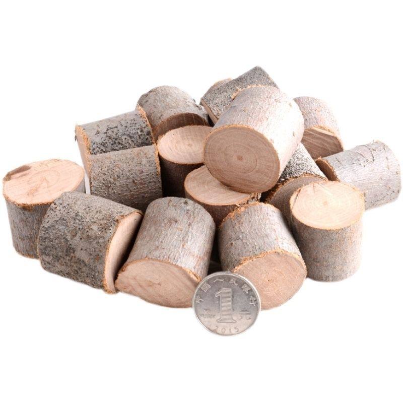 幼儿园低结构小木片干树枝区域活动手工diy美劳美工材料年轮木片