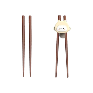 putot儿童筷子学习训练筷练习虎口筷宝宝短筷子木质防滑专用236岁