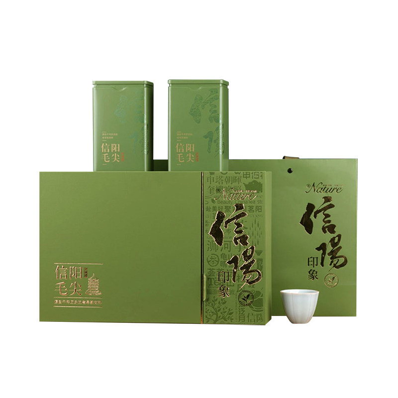 世明送礼礼盒装2026新茶叶信阳毛尖礼盒装茶叶雨前绿茶浓香型250g