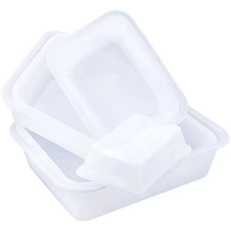白色长方形塑料收纳盒子
