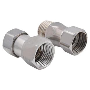 304不锈钢活接三通接头热水器双内丝外丝直接4分活结弯头水管配件