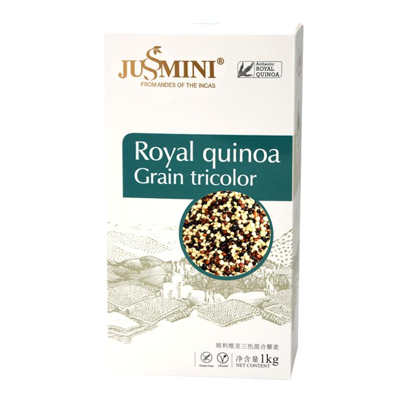 JUSSMINI玻利维亚进口三色藜麦代餐粥米营养饱腹五谷杂粗粮1000g