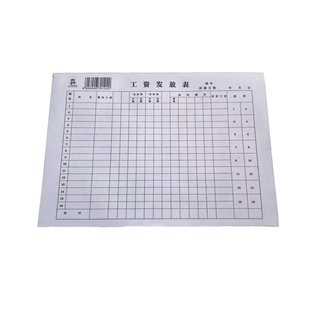 工资发放表工资单员工工资表财会用品16k财务报表记账表心语纸品