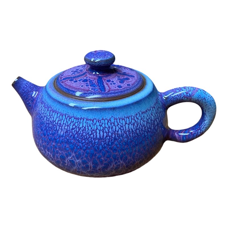 钧瓷窑变陶瓷石瓢茶壶泡茶壶单壶