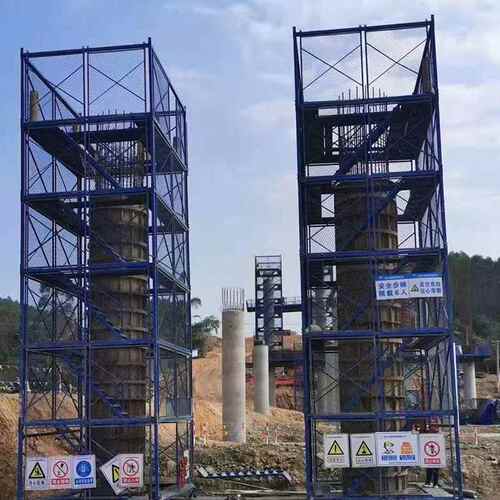 厂家供应拼装式安全梯笼建筑施工梯笼桥梁墩柱安全梯笼深基坑梯笼