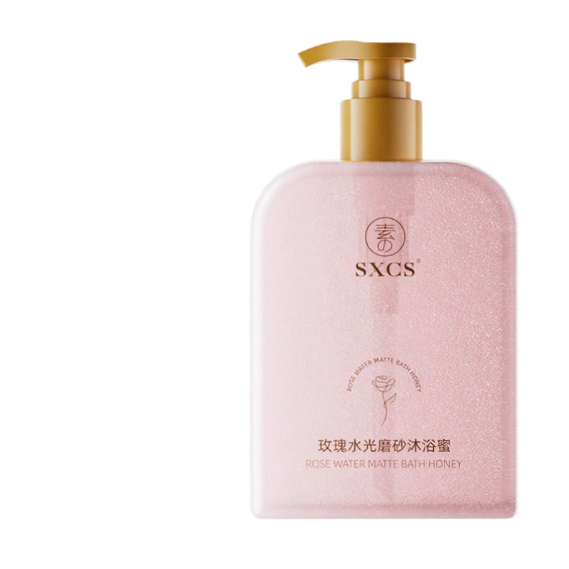 玫瑰水光磨砂沐浴蜜净洁全身肌肤