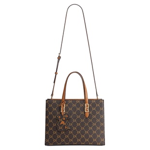 COOGI包包女新款真皮手提包托特包大容量单肩通勤手提包生日礼物