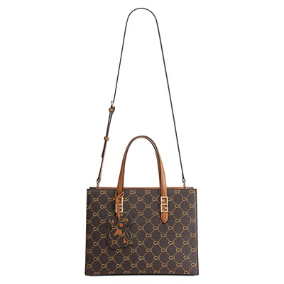 COOGI真皮大容量通勤托特包