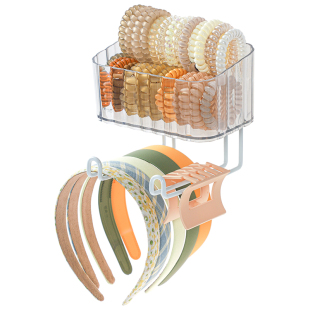 发饰收纳盒壁挂墙放儿童发箍发夹头绳抓夹女宝宝皮筋架头饰首饰盒