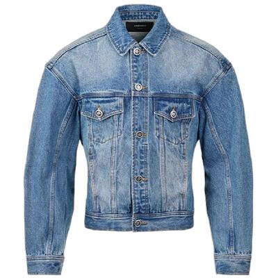 沙漏腰修身牛仔夹克可调节腰带