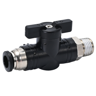 气管手动开关阀手阀BC8-02气流控制阀BL气动螺纹接头6-01球阀门