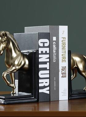 书房桌面客厅摆件家居饰品书靠书挡书立摆设创意现代简约装饰品