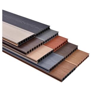 塑木地板户外露台花园别墅二代共挤无缝木塑板室外庭院防腐木地板