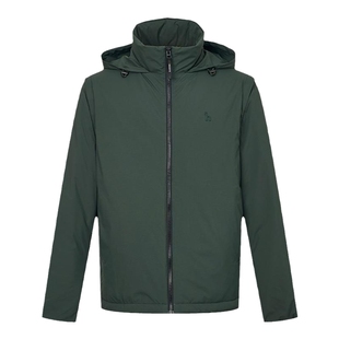 HAZZYS哈吉斯冬季简约时尚外套纯色户外休闲潮流保暖棉服男款上衣