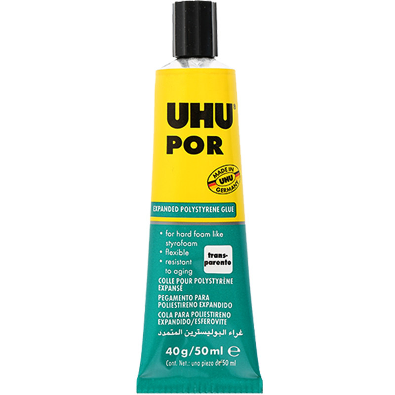 德国UHU胶水POR泡沫海绵用强力胶学生人气飞机模型航模用