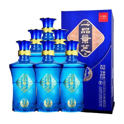 一品景芝蓝淡雅500ml*6盒白酒