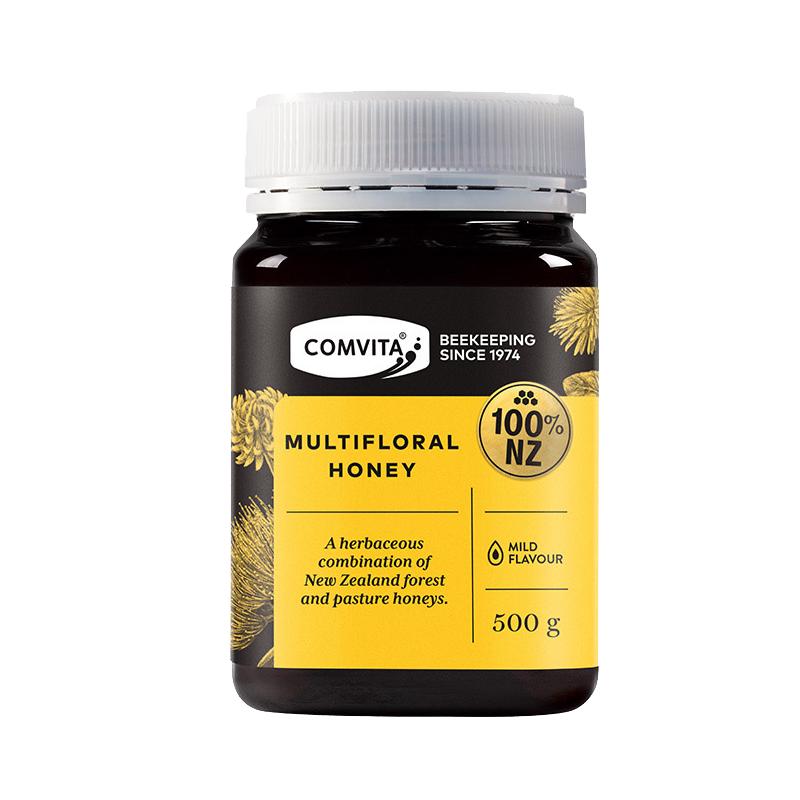 澳洲新西蘭原裝進(jìn)口COMVITA康維他純正天然百花蜂蜜500g 多花種蜜