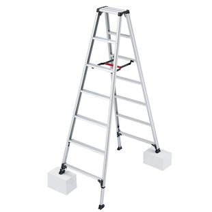 日本长谷川铝合金人字梯伸缩梯家用梯轻便可折叠专用工程梯子RZS