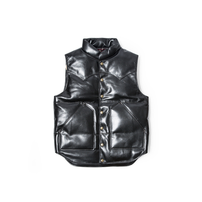 Y2LEATHER 马皮+牛皮+羽绒 经典保暖马甲STEER.OIL x HORSE