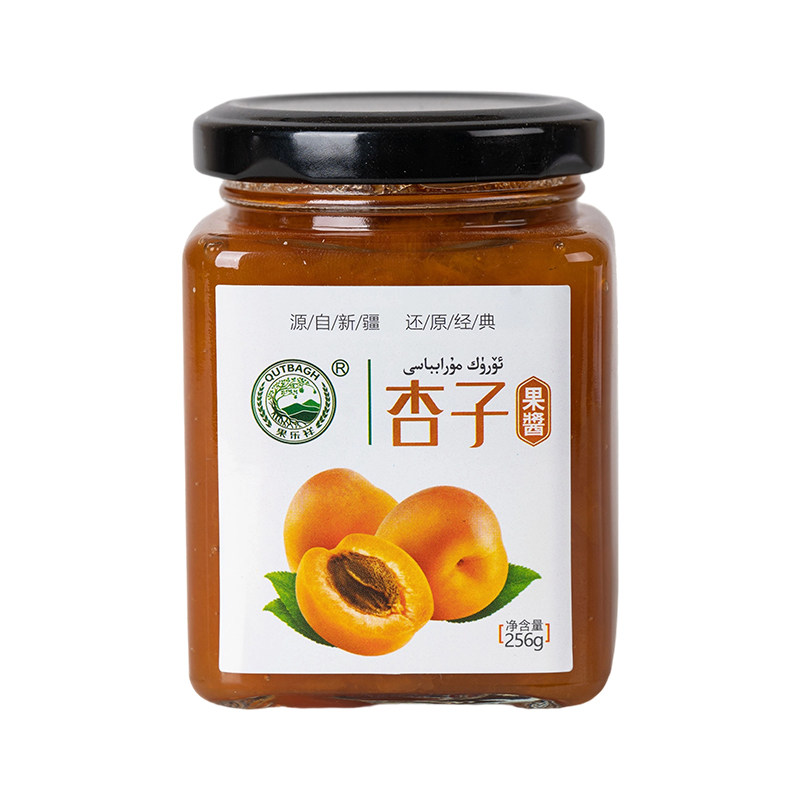 果乐祥新疆果酱256g*2瓶新疆水果制作抹面包杏子黑加仑无添加直发