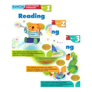 Kumon Reading Workbooks G1-G3 1-3年级小学生英语阅读专项练习册 培养英语语感和增加单词量训练题册 公文式教育英语原版