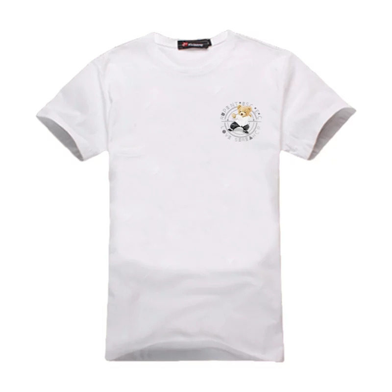 莫代尔圆领空白短袖定做聚会服班T恤印制