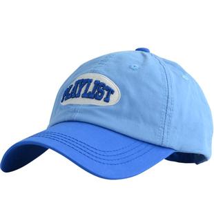 韩版拼色春秋男童棒球帽子初春小清新遮阳防晒弯檐儿童鸭舌帽女童