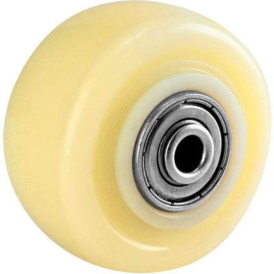 脚轮白色尼龙单轮2寸3寸金钻轮