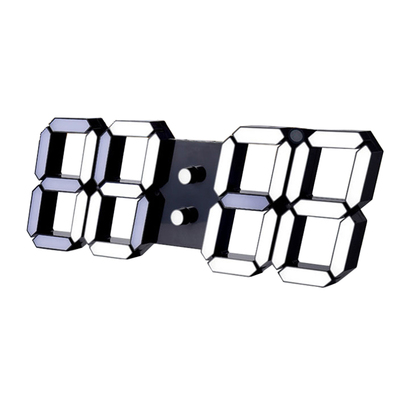 超大3D立体钟表现代客厅挂墙钟LED数字时钟ins简约时尚静音电子钟