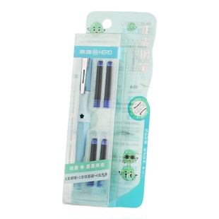 英雄牌钢笔3920正软握笔明尖0.38EF笔尖替换3.4墨囊三年级学生初学者老师推荐正握笔小学生儿童