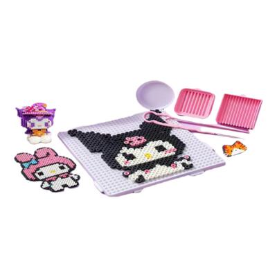 拼拼豆豆手工diy套装3d立体拼豆融合豆女男孩儿童益智6岁拼图玩具