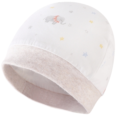 【商场同款】英氏儿童帽子纯棉抗菌婴儿帽子秋冬圆帽新款胎帽