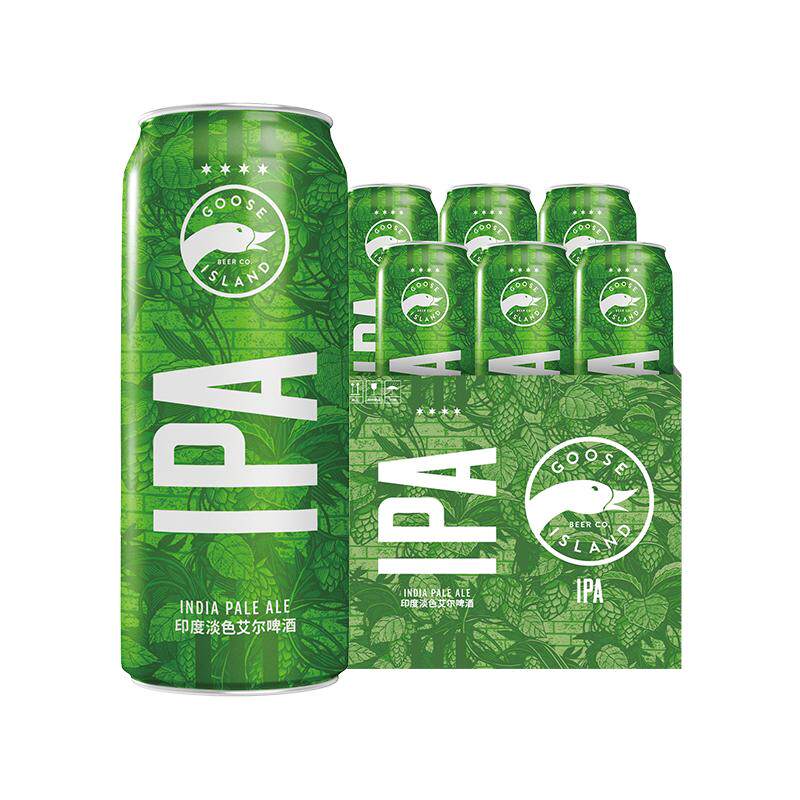 鹅岛ipa印度淡色艾尔500ml*6听小麦精酿啤酒15.5°P易拉罐装尝鲜