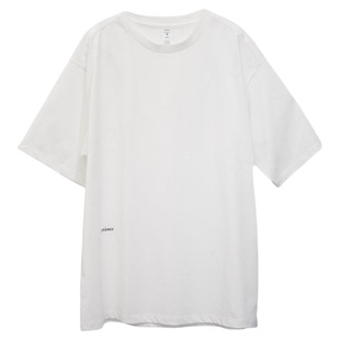 DOVERIST男女同款白色宽松短袖T恤控温抗氧化立体剪裁简约休闲