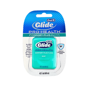 欧乐B牙线深洁清洁宽扁形薄荷牙缝线便携装家庭用薄荷40m官方正品