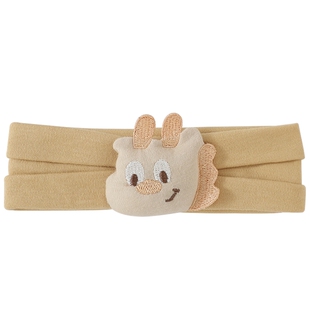 【龙宝宝】婴儿胎帽春秋满月百天国风新年囟门帽纯棉新生儿发带