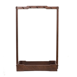 毛笔架笔挂鸡翅木复古挂毛笔专用的笔架搁实木花梨木毛笔套装初学文房四宝学生收纳文昌毛笔架子毛笔挂架摆件