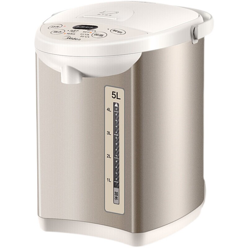 美的电烧水瓶家用新款自动保温一体开水器5L大容量小型饮水机316L