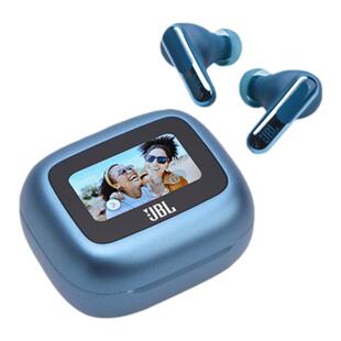 明星同款JBL LIVE BEAM3炫彩荚入耳式降噪蓝牙耳机触控屏2024新款