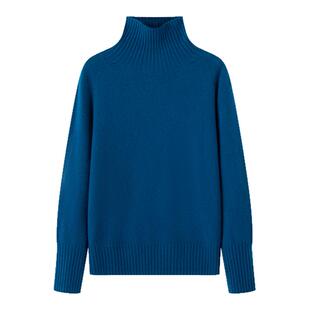 画风drawwind2026春季新款无缝高领打底毛衣女纯色100%羊毛针织衫