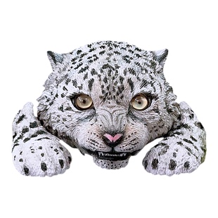 雪豹手办树脂立体冰箱贴西宁野生动物园生态文创