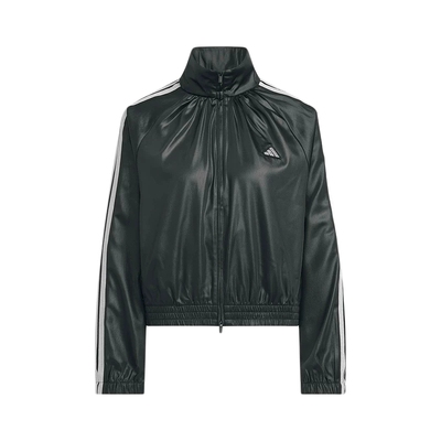 adidas阿迪达斯三条纹舞动系列黑色外套2026春女梭织夹克 KS0039