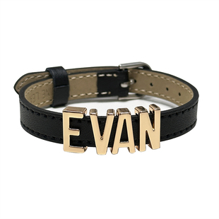 定制名字手链三井寿灌篮高手真皮手环萧逸陆沉自定义字母手工制作